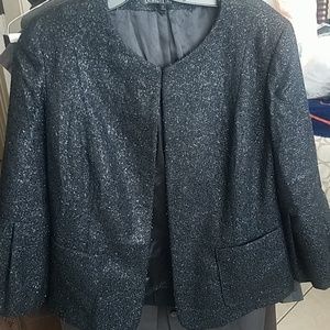 Lafayette 148 Peplum Sleeve Black Blazer/Jacket Sz 8